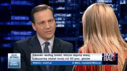Sikorski o wyborach w Rosji