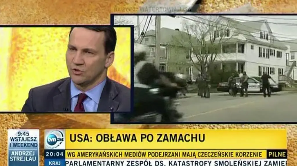 Sikorski o zamachach w Bostonie