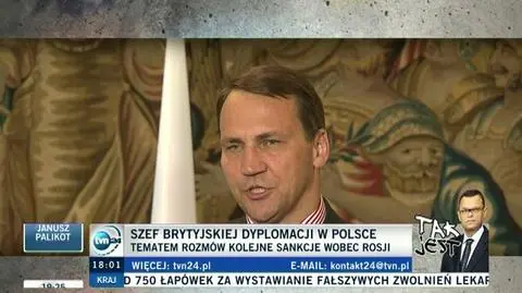 Sikorski zgodny z szefem brytyjskiej dyplomacji