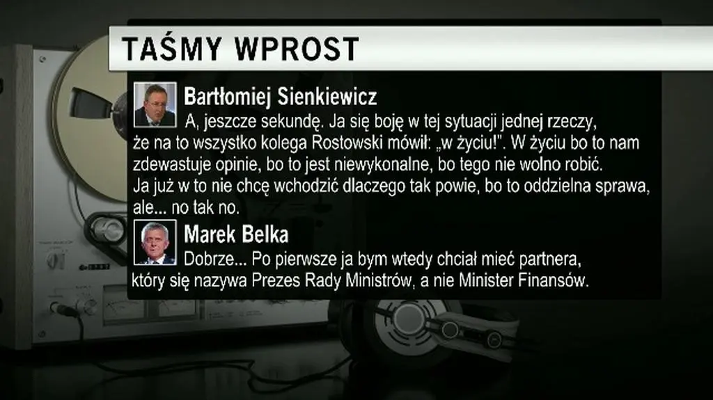 Sinkiewicz sonduje Belkę. Zapis rozmowy