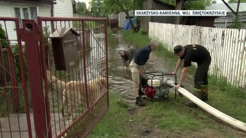Skarżysko- Kamienna pod wodą. Miejscami spadło nawet 40 litrów wody 