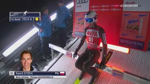 Skok Kamila Stocha w kwalifikacjach w Predazzo