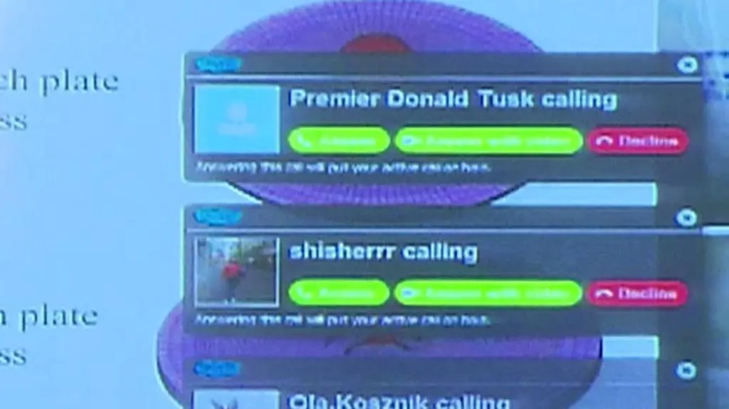 "Skypefall" na konferencji Macierewicza