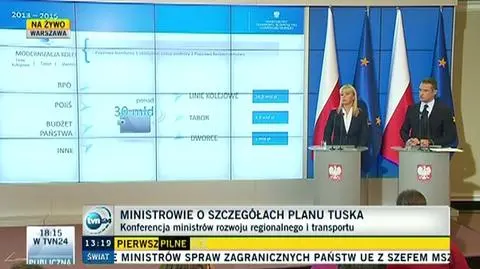 Sławomir Nowak przedstawia plan modernizacji kolei