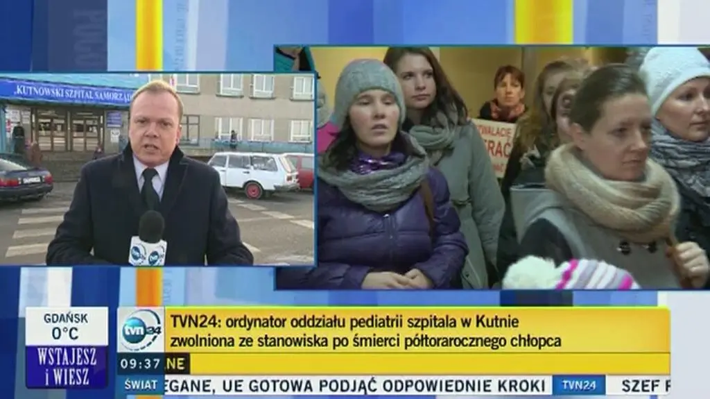 Śmierć dziecka w szpitalu w Kutnie