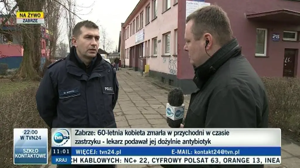 Śmierć w przychodni w Zabrzu