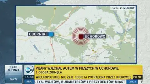 Śmiertelny wypadek w Uchorowie