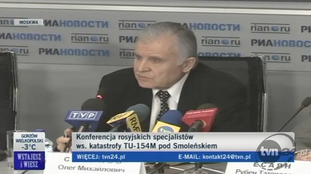 Smirnow: Nie wypełniono podstawowych zasad organizacji lotu