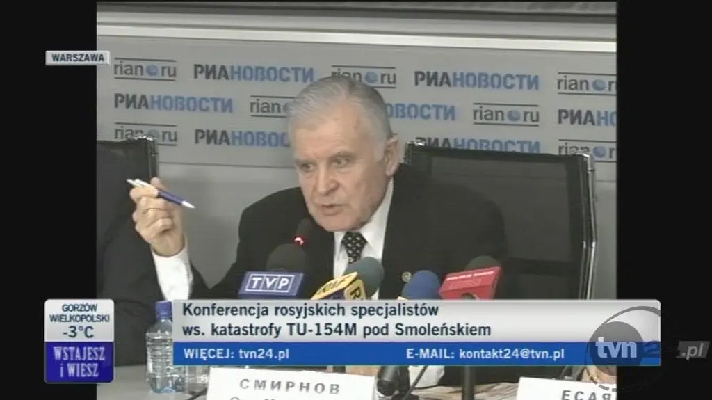 Smirnow o szympansie zamiast kontrolerów (TVN24)