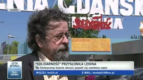 "Solidarność" zasłoniła Lenina