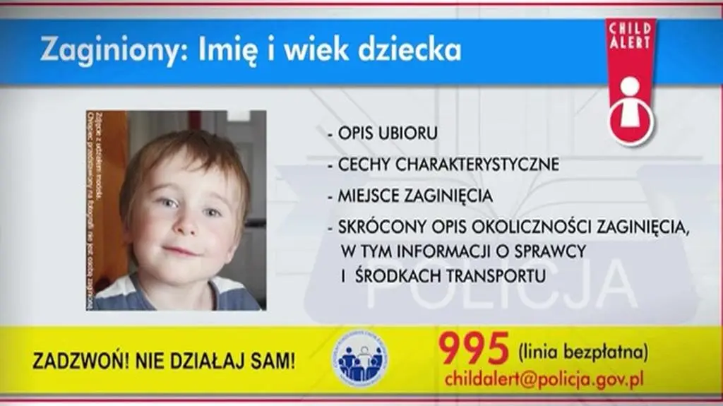 Spot promocyjny Child Alert 