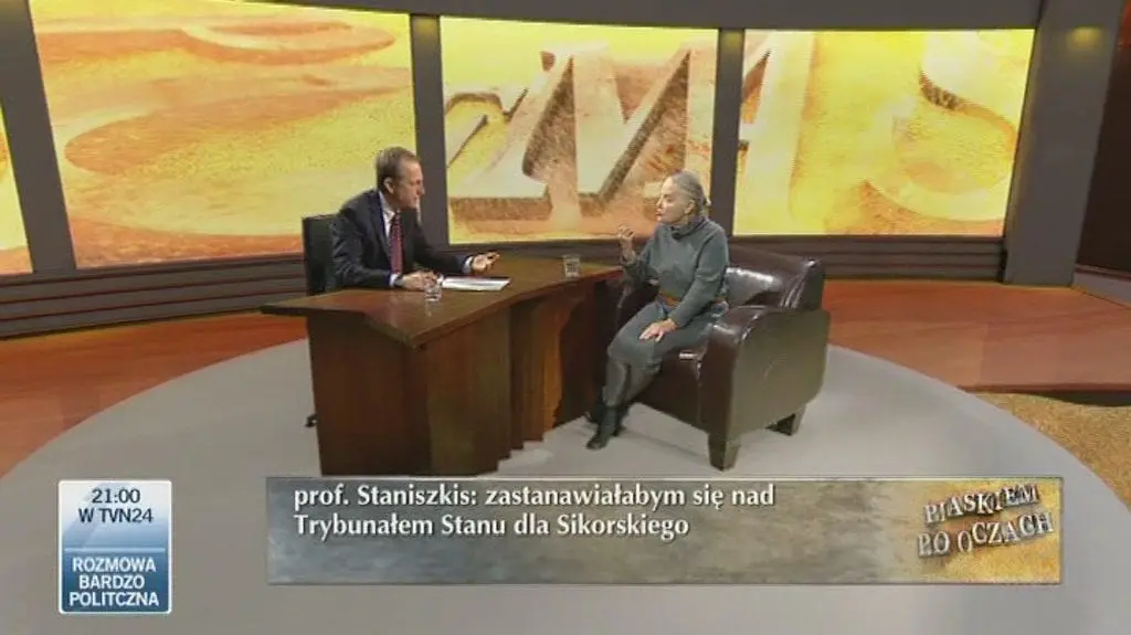 Staniszkis "zastanawiałaby się" nad Trybunałem Stanu dla Sikorskiego (TVN24)