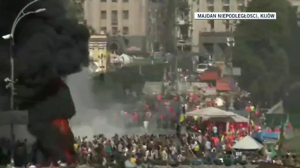 Starcia w centrum Kijowa. Majdanowcy nie pozwalają na uprzątnięcie placu
