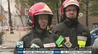 Strażacy pomogą lokatorom odnaleźć rzeczy w gruzach kamienicy