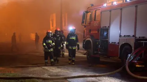 Strażacy w akcji podwyższonego ryzyka