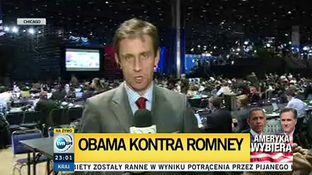 Studio wyborcze TVN24 nadaje z Chicago