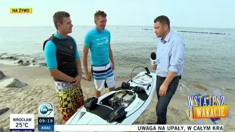 Surfing 50km/h nawet bez wiatru i fal