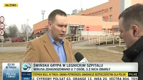 Świńska grypa w legnickim szpitalu 