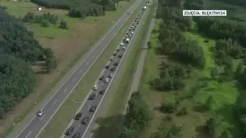 Sytuacja na autostradzie w weekend 