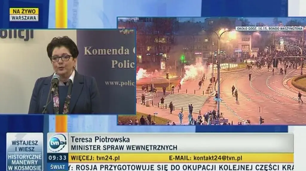 Szefowa MSW: policja była zdeterminowana i dobrze wykonała zadanie