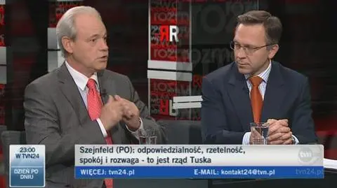 Szejnfeld broni osiągnięć rządu
