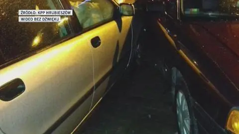 Szesnastolatek wjechał na chodnik, gdzie uszkodził dwa auta 