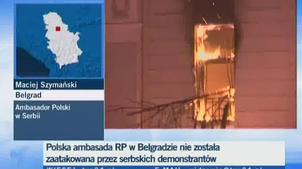 Szymański: wandale splądrowali sklepy