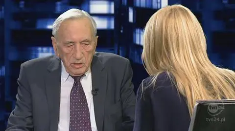Tadeusz Mazowiecki o wyborze ostatniej wicemarszałek (TVN24)