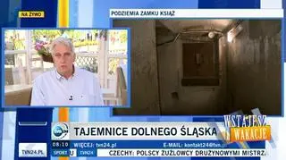 Tajemnice Zamku Książ w poranku TVN 24