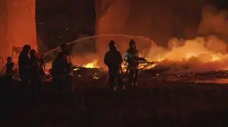 Tak wyglądało gaszenie pożaru Mostu Łazienkowskiego 