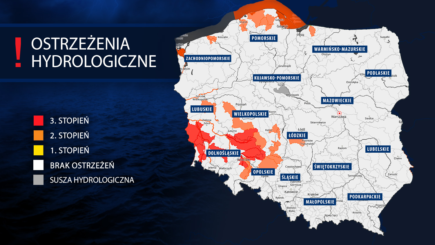 Ostrzeżenia hydrologiczne IMGW