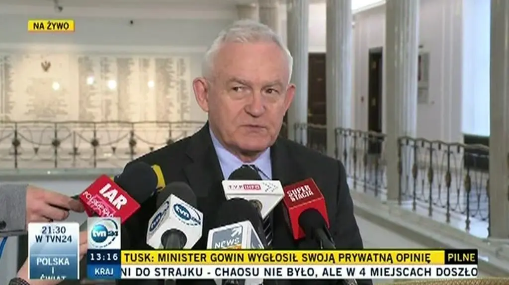 "To czarny dzień Leszka Millera"