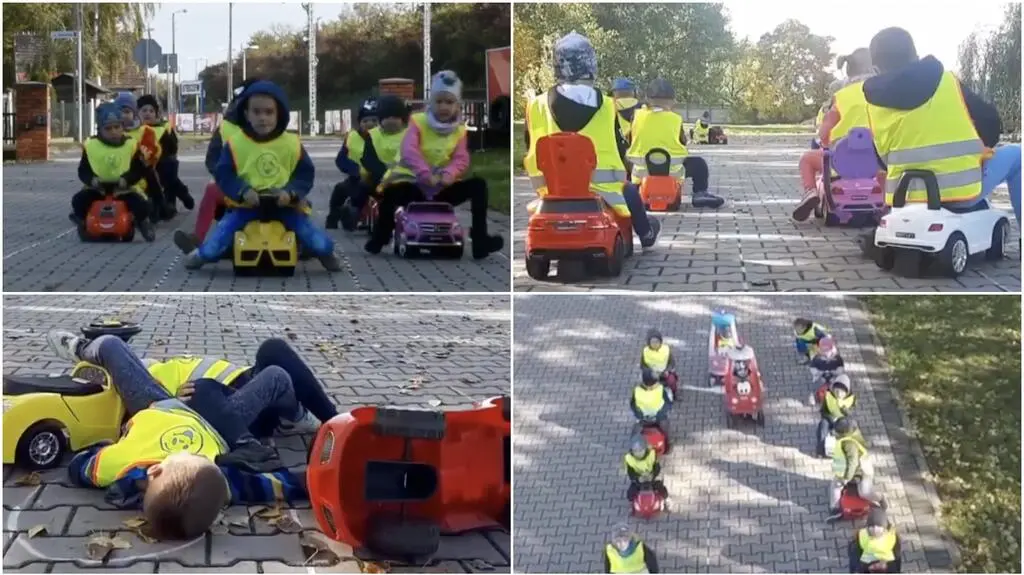 To dziecinnie proste. Kierowco, zobacz, jak robią to przedszkolaki