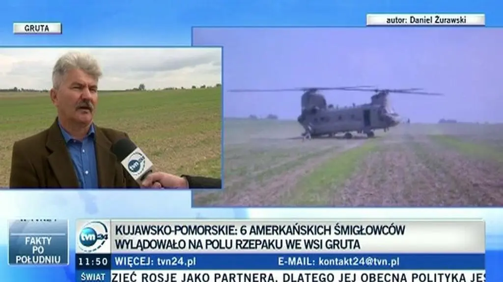 "To nie są ćwiczenia". Amerykanie wylądowali na polu rzepaku