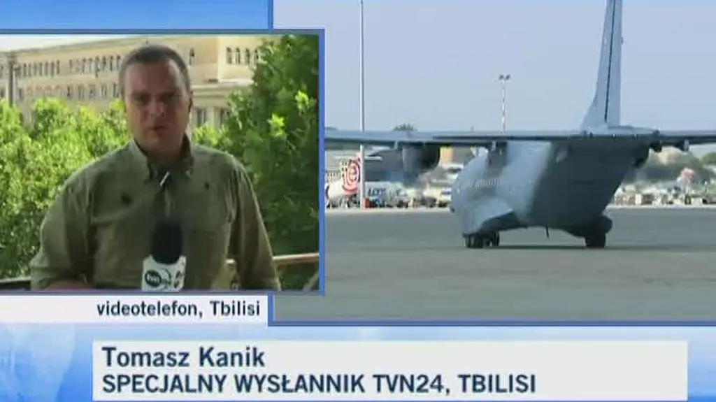 Tomasz Kanik z Tbilisi (TVN24)