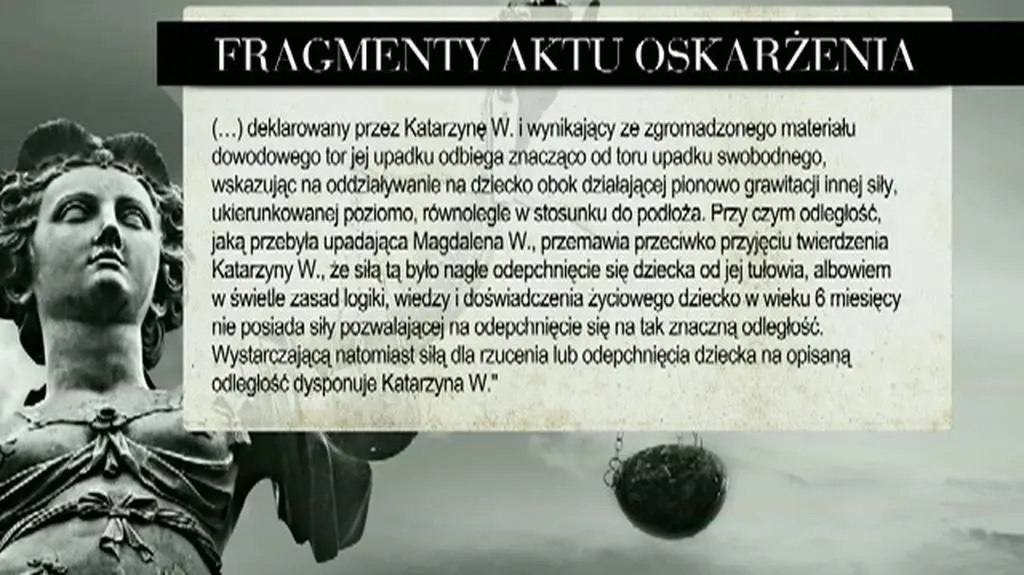 "Tor jej upadku odbiega znacząco od toru upadku swobodnego"