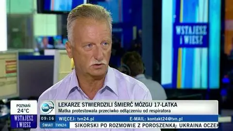 Transplantolog: niewyedukowani smarkacze. Śmierć mózgu to nie śpiączka, nie ma powrotu 