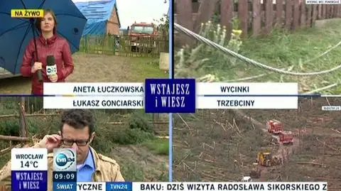 Trwa wielkie sprzątanie po trąbach