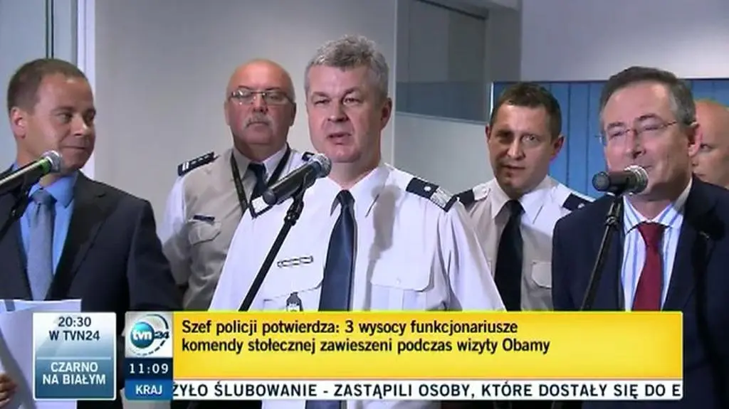 Trzech naczelników stołecznych policji odwołanych. Pili podczas wizyty Obamy