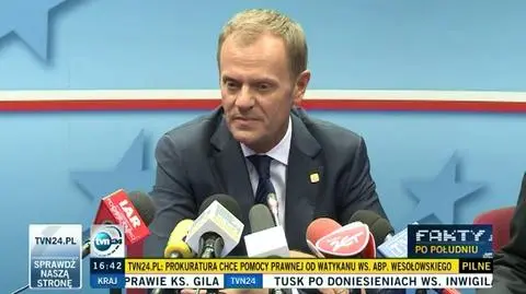 Tusk: Kaczyński i Macierewicz zrobili rzecz straszną