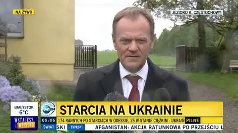 Tusk: Mamy do czynienia z wojną 