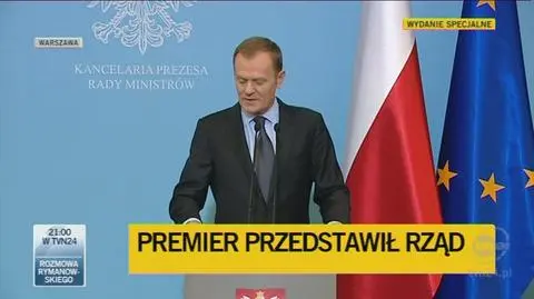 Tusk o kandydaturze Joanny Muchy (TVN24)