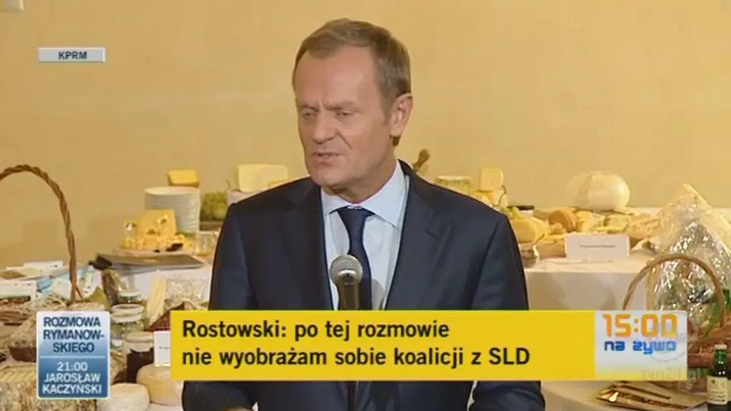 Tusk o możliwych koalicjach