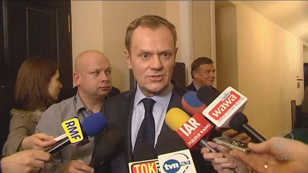 Tusk po spotkaniu z PSL (TVN24)