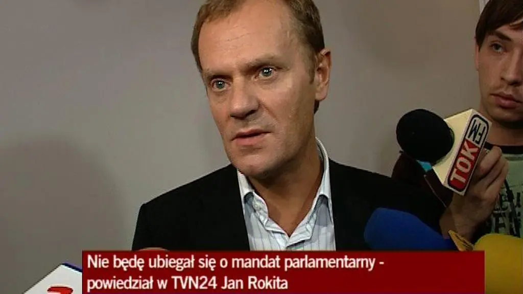 Tusk: pochylam głowę przed decyzją Rokity