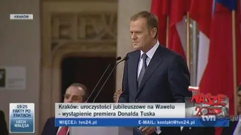 Tusk podziękował Lechowi Wałęsie