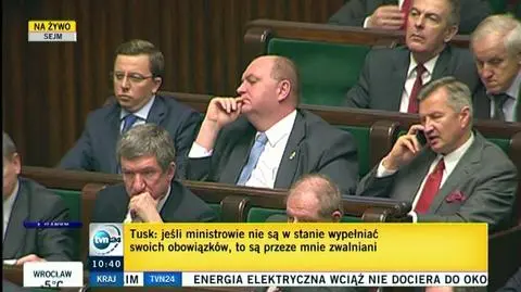 Tusk: Trzeba mieć coś z rycerza. Kaczyński: Daj pan spokój 