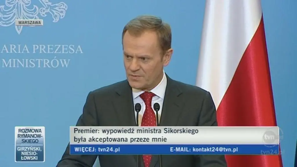 Tusk: wystąpienie przyniosło efekty, jakie zakładaliśmy (TVN24)