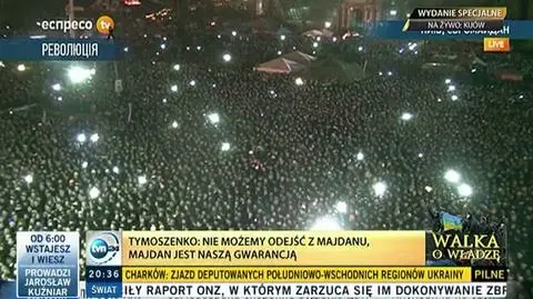 Tymoszenko: Nie macie prawa odchodzić z Majdanu