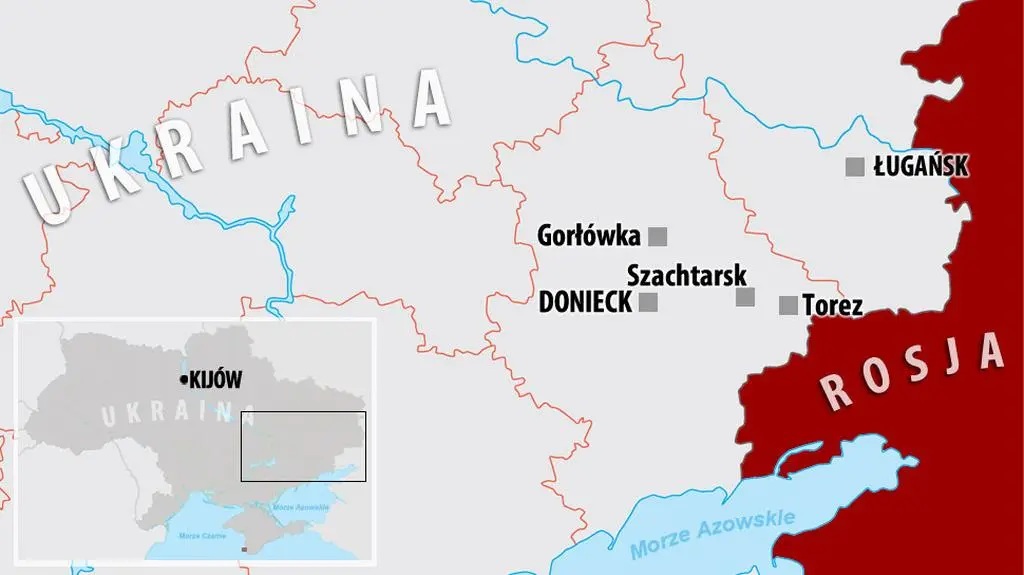 Ukraińskie siły rządowe opanowały Szachtarsk i Torez